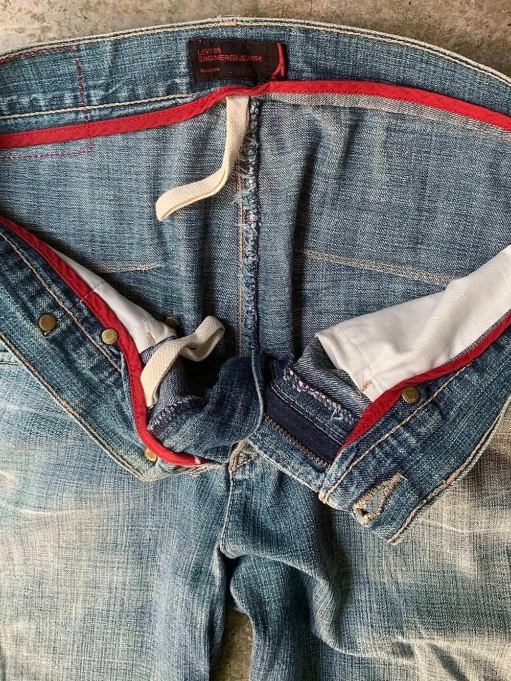 Vintage Wash Baggy Denim Jeans - Picture 4 of 4